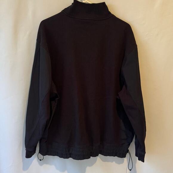 ATHLETA Triumph Hybrid Half Zip Sweatshirt Womens XL Black Athleisure Casual - Picture 7 of 15